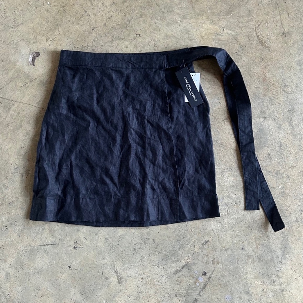 NWT Saks Fifth Avenue 100% linen skirt